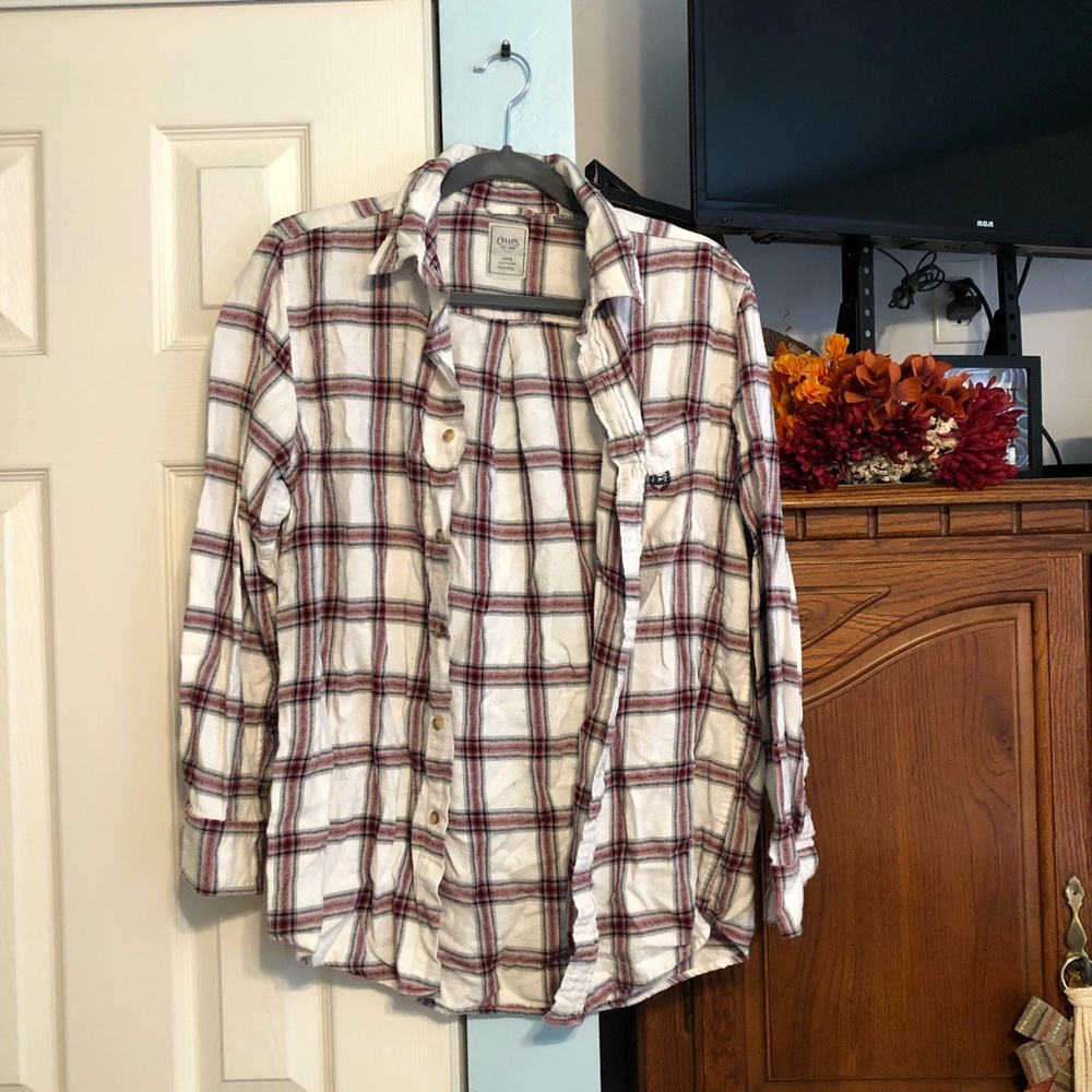 Men’s Chaps Flannel Button Down